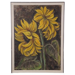 Œuvre d'art nature morte tournesols