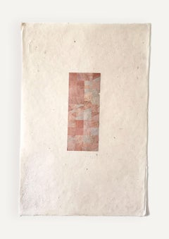 Artwork the Red and Silver, Handmade in Sweden, Design Sarita Arte, Unique Piece