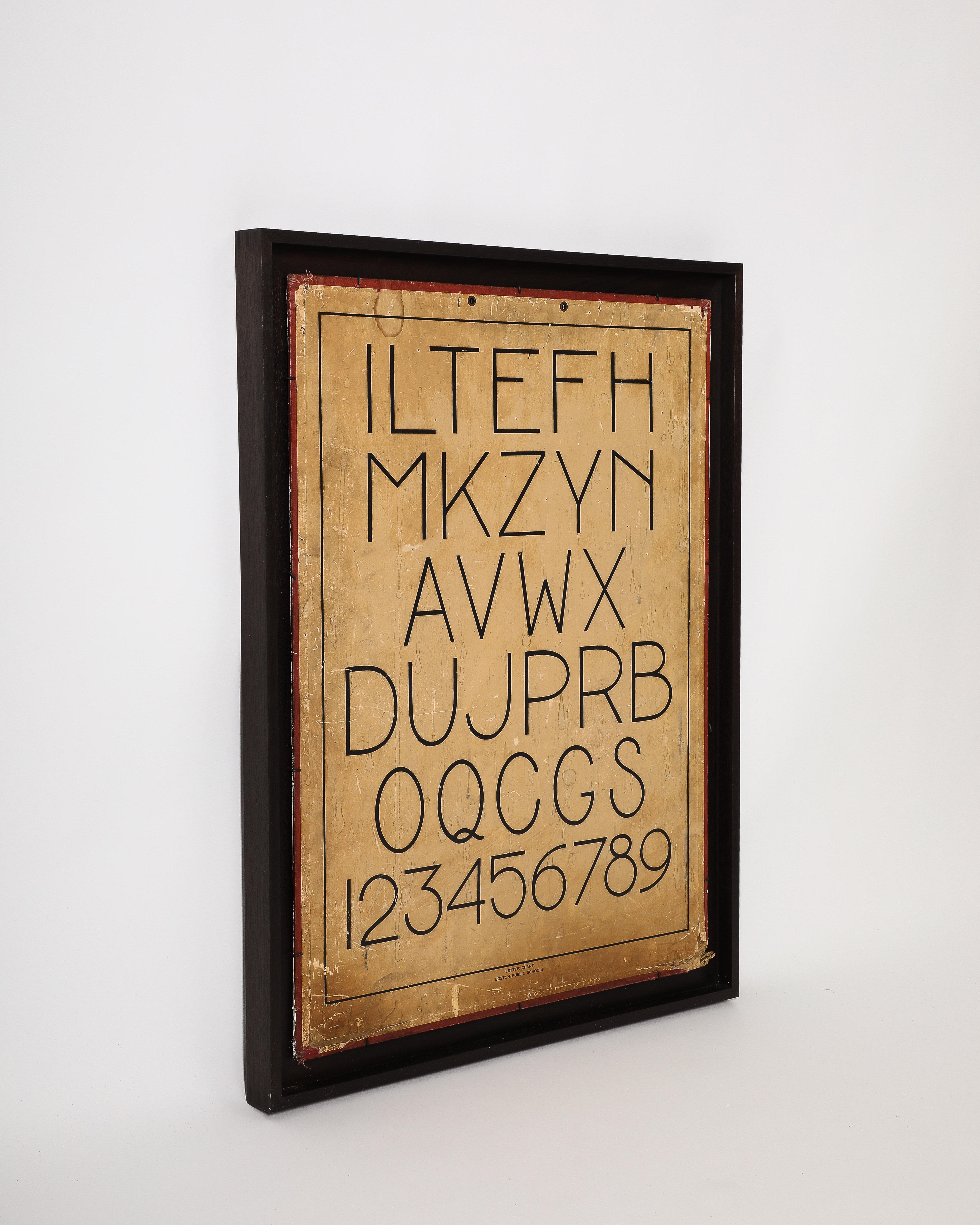 Œuvre d'art avec cadre en acajou sur mesure, États-Unis, c.C. 1950 Bon état - En vente à New York City, NY