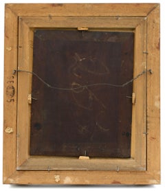 Artz, David Adolf Constant Dutch Framed Woodland Walk Oil on Board Dated 1866