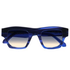 Aru Contemporary Unisex Blue Sunglasses, Bauhaus Inspired Design, New
