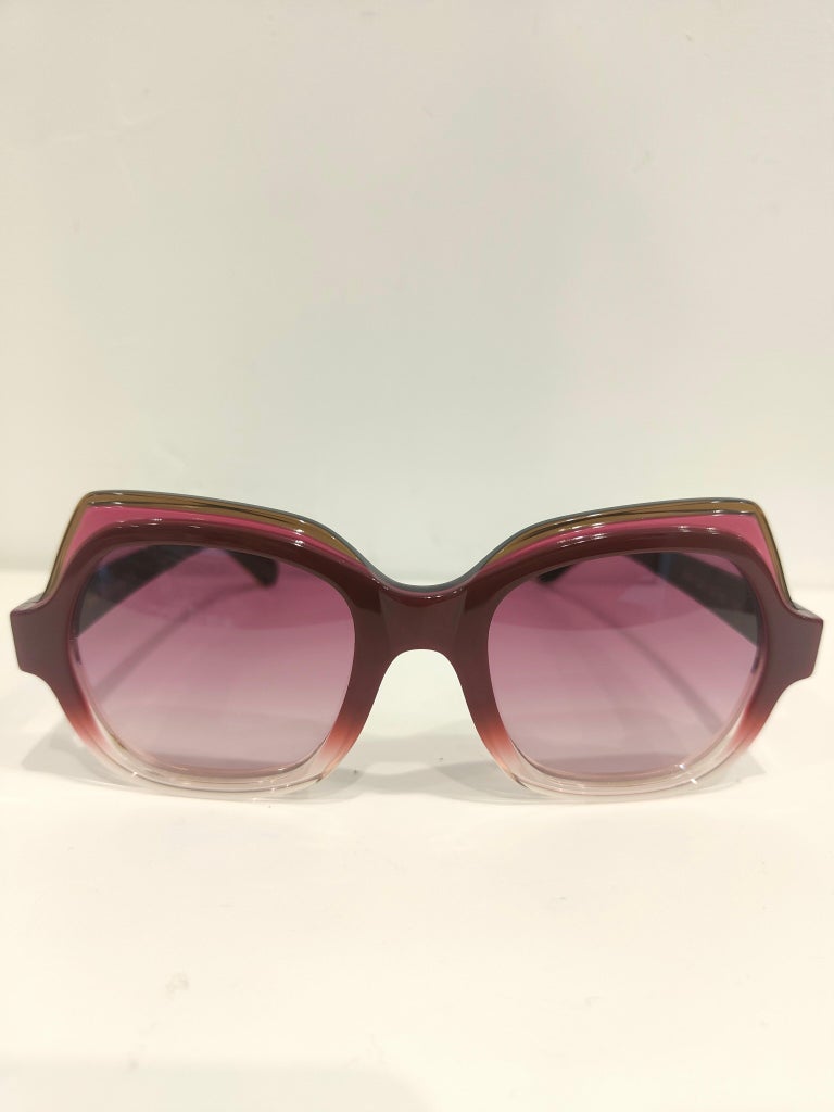 Aru Purple Pink sunglasses NWOT For Sale at 1stDibs display picture 1