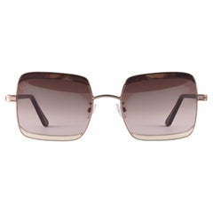 Aru rose gold tone white and tortoire sunglasses NWOT