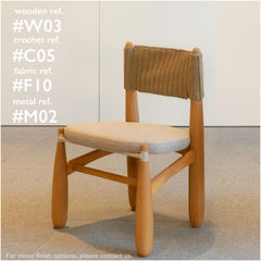 Aruanã chair indoor in Solid Wood, Techniques Sustainable.