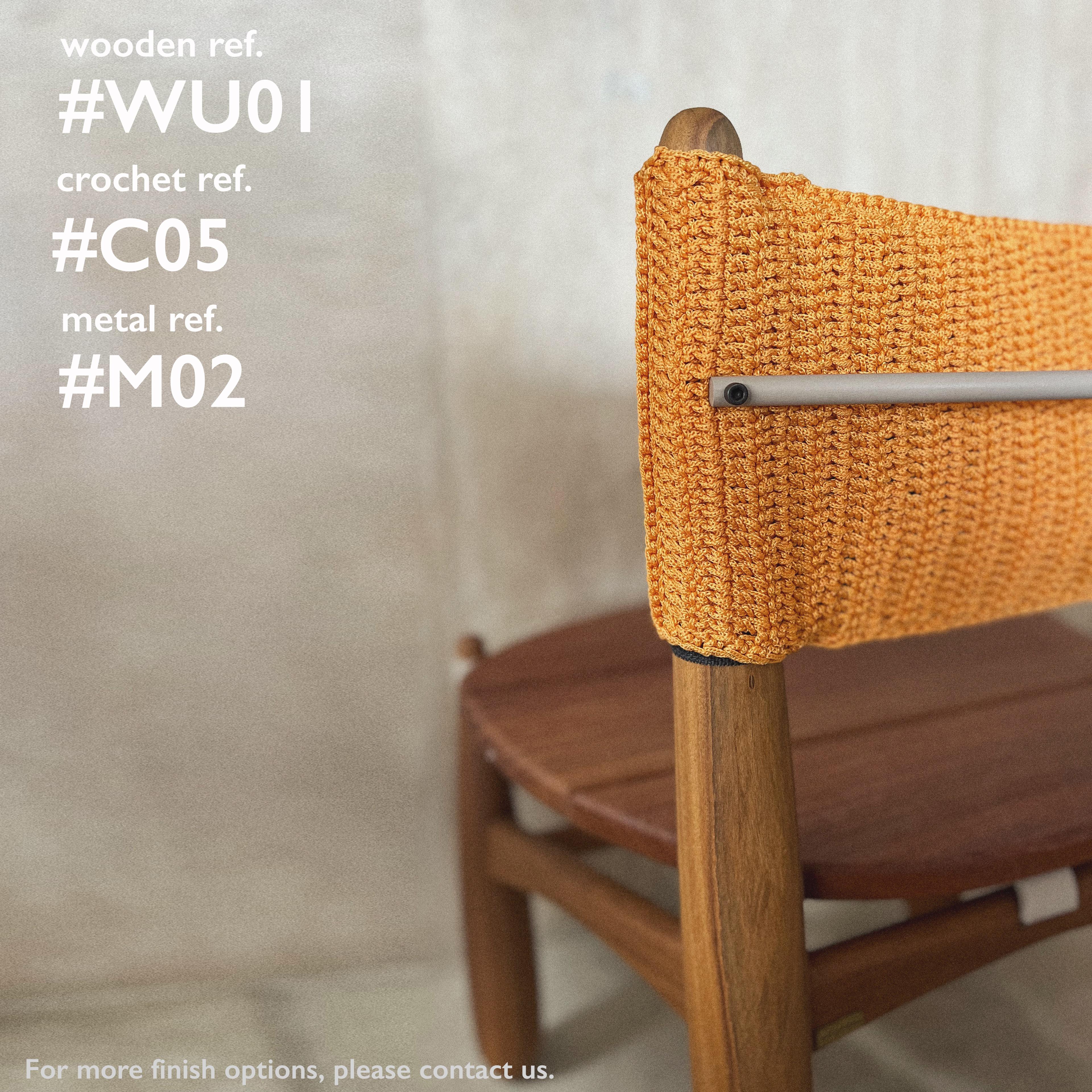 Aruanã chair outdoor in Solid Wood, Artisanal Techniques Sustainable. For Sale 2