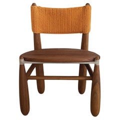 Aruanã chair outdoor in Solid Wood, Artisanal Techniques Sustainable.