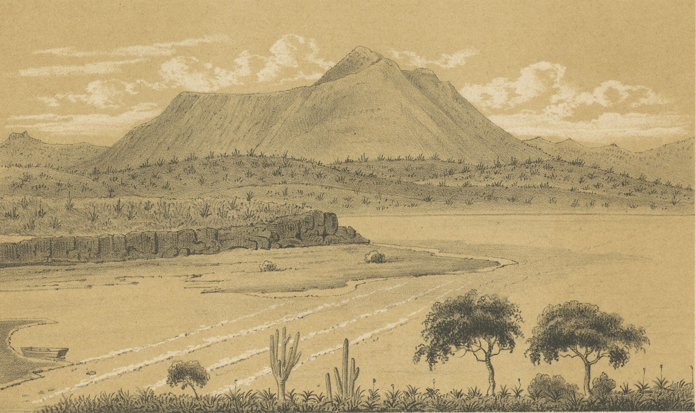 Aruba Landscape & Mountain Views - Dutch West Indies by Karl Martin, 1888