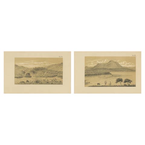 Aruba Landscape & Mountain Views - Dutch West Indies by Karl Martin, 1888