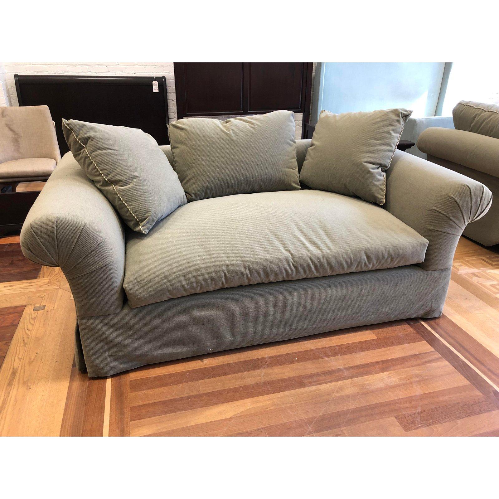 A. Rudin Rolled Arm Lounge Sofa For Sale 6