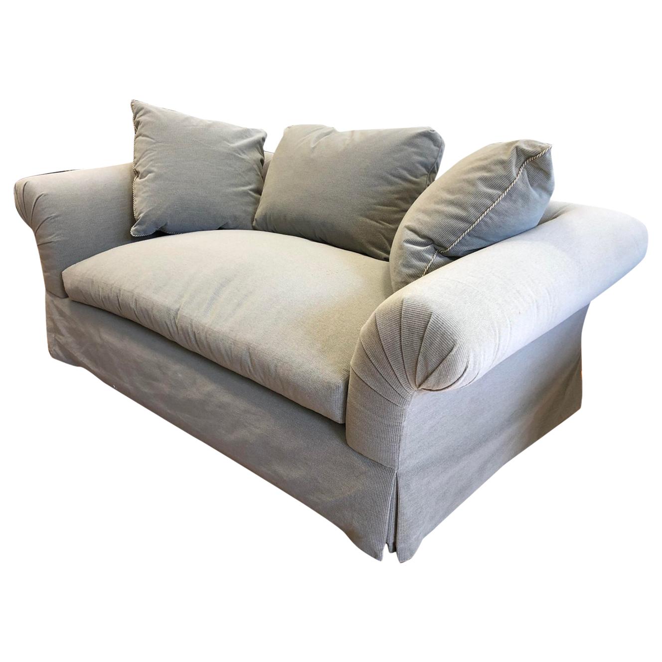 A. Rudin Rolled Arm Lounge Sofa For Sale 4