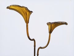 Arum Brass Floor Lamp by Relco Milano, Italy, 1970s