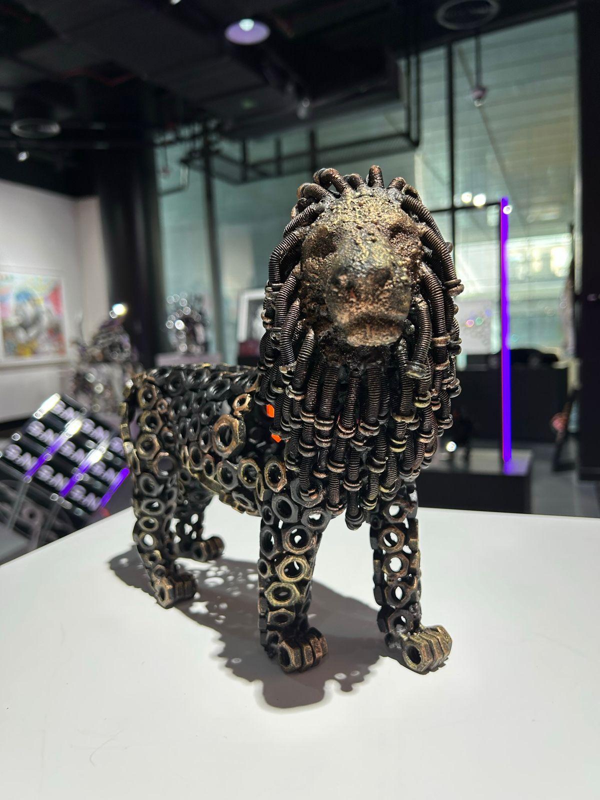 ARUN A -  Lion - Pop Art Sculpture by Arun A