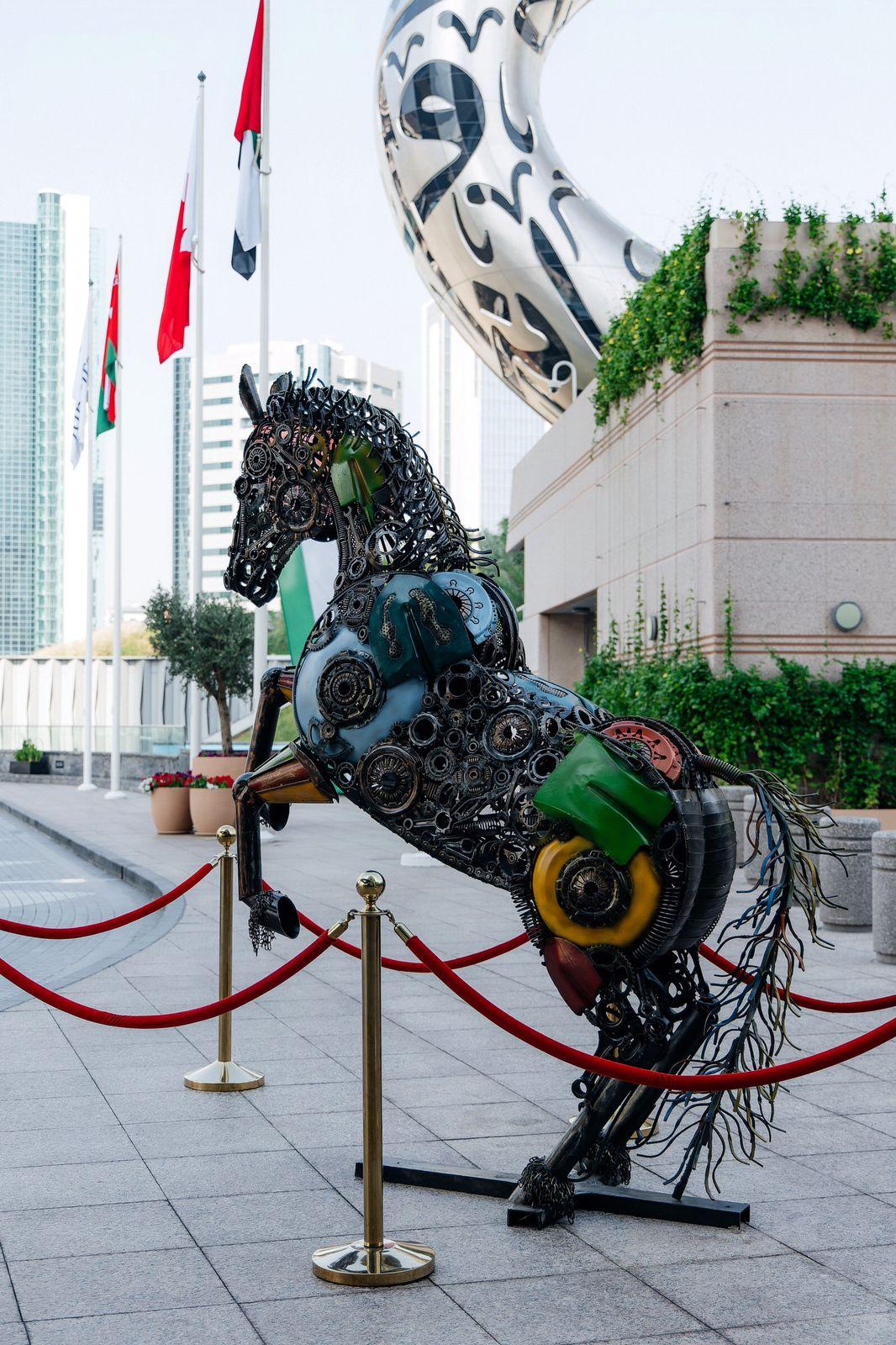 Majestic Standing Horse - Sculpture by Arun A