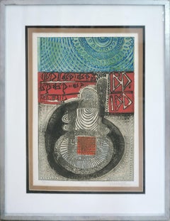 Vintage No. VII, Abstract Etching by Arun Bose