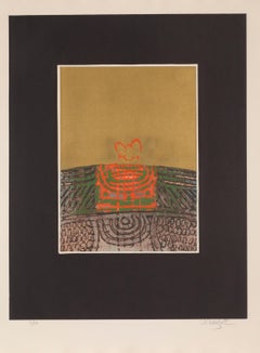 Suite I, six eaux-fortes abstraites avec aquatinte d'Arun Bose