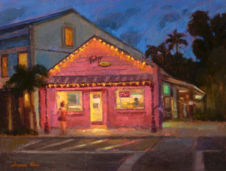 Aruna Rao - Island Fudge, Oil Painting For Sale at 1stDibs