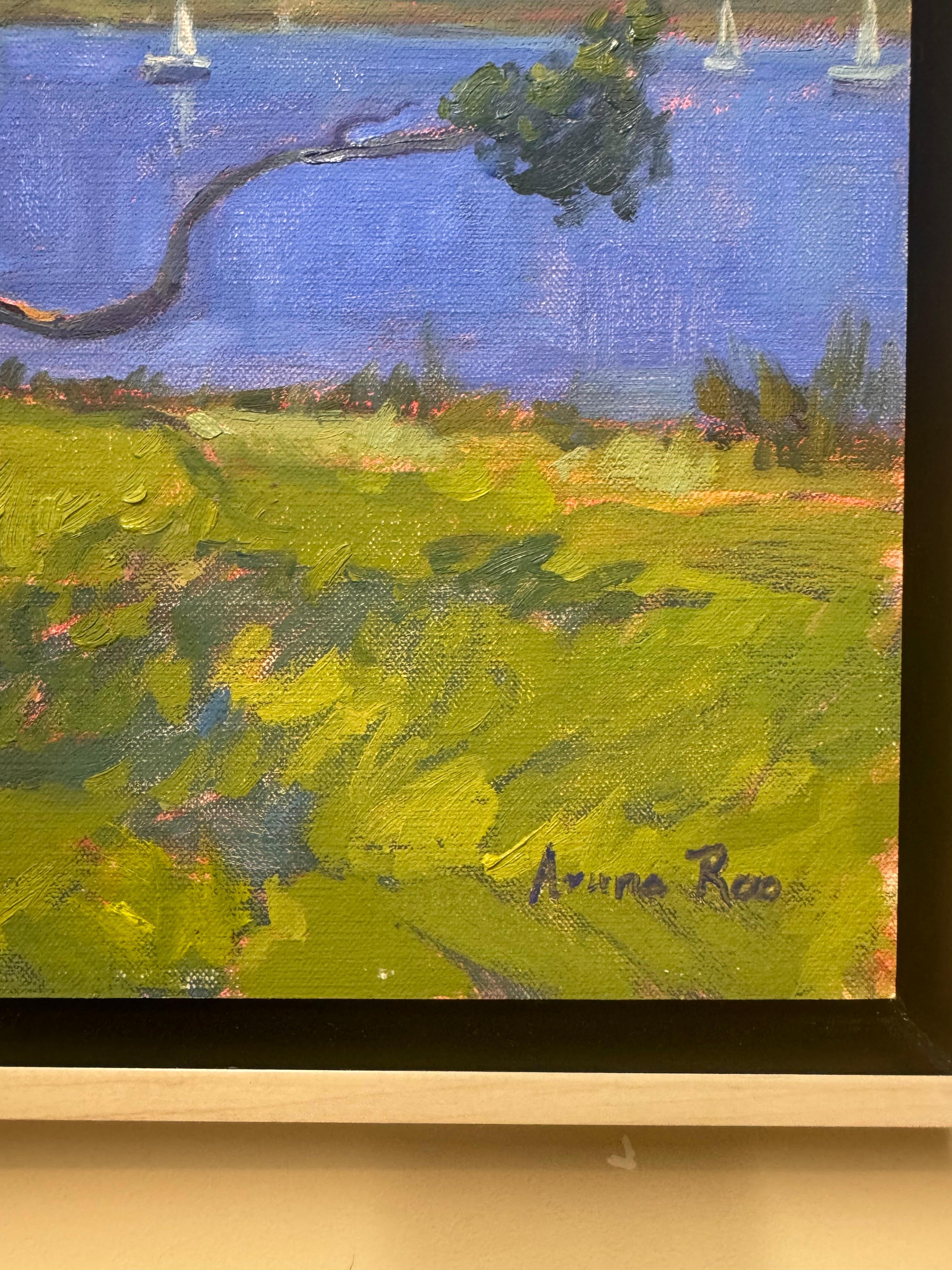 Aruna Rao ist eine in Florida ansässige Malerin, die sich auf leuchtende Küstenlandschaften in Öl spezialisiert hat. Ihre Arbeiten fangen das Zusammenspiel von Licht, Farbe und Atmosphäre ein und rufen ein Gefühl von Ort und Ruhe hervor.
Geboren und