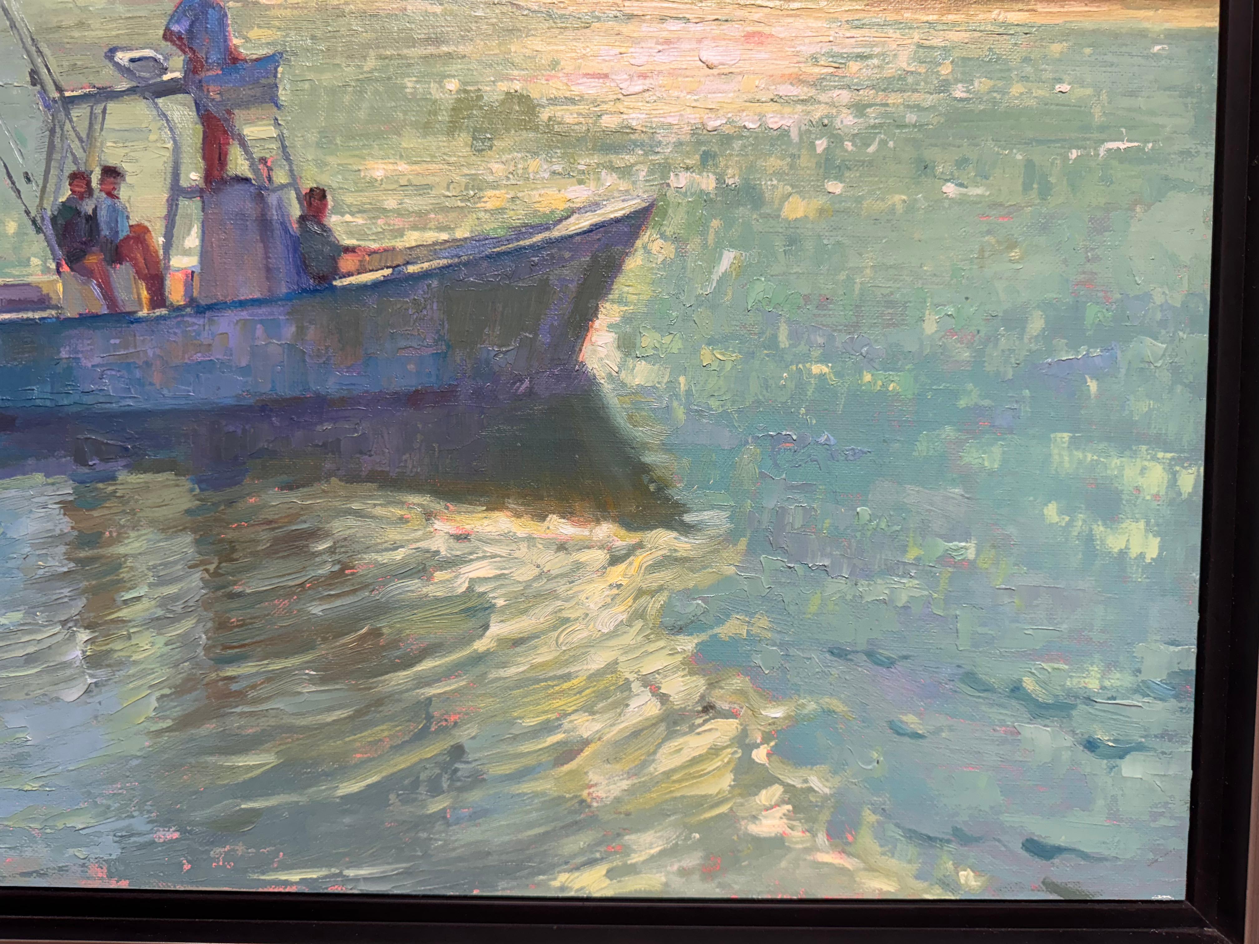 Estado de ánimo soleado - Painting Impresionista de Aruna Rao