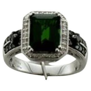 Arusha Exotics Ring featuring Pistachio Diopside Blackberry Diamonds For Sale