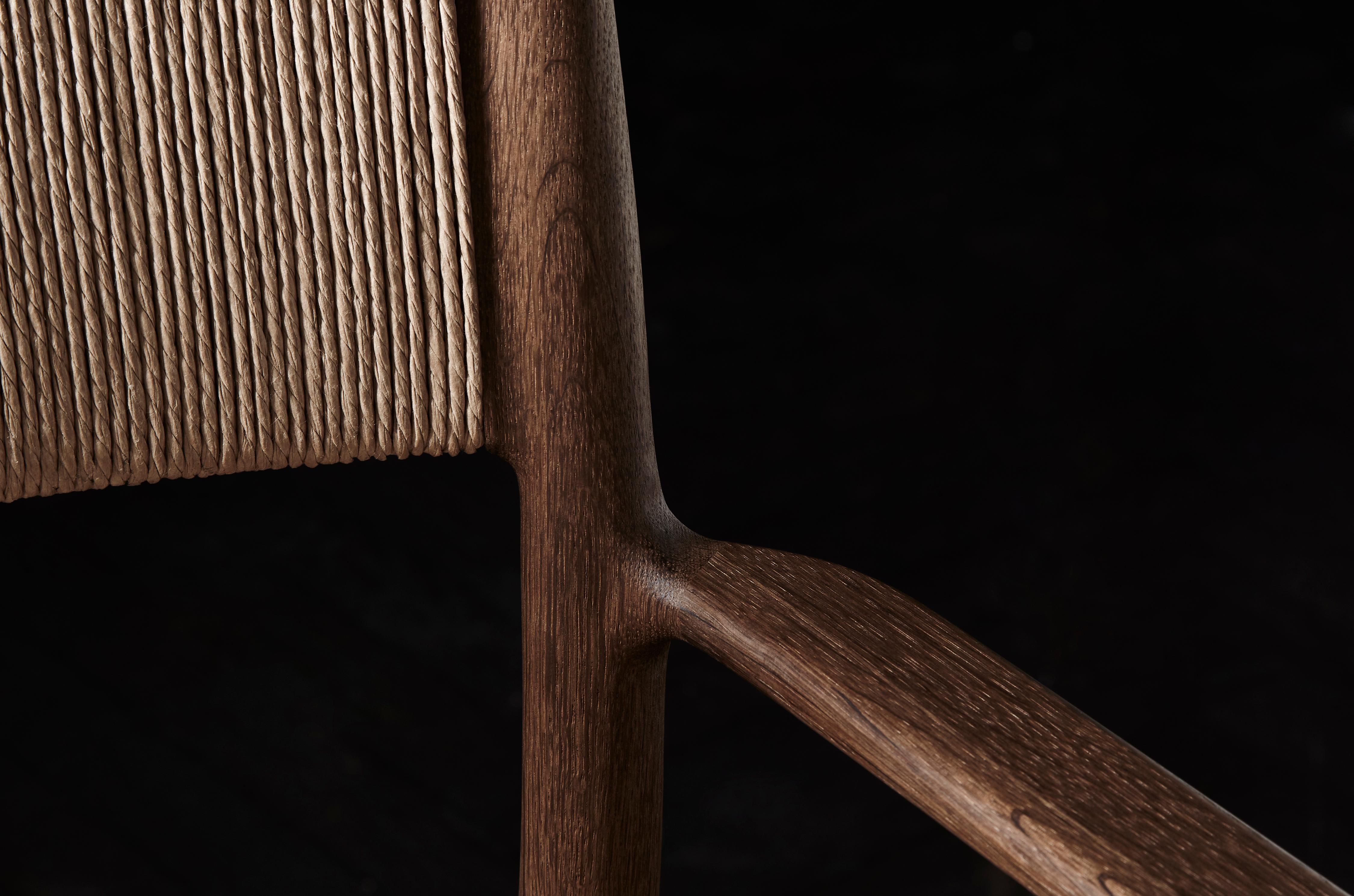 Poltrona da pranzo ARV - Oak fumé oliato e corda di carta di David Thulstrup In condizioni Nuovo in vendita a Dubai, AE