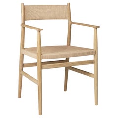 ARV Sillón de comedor - Roble aceitado y cuerda de papel de David Thulstrup