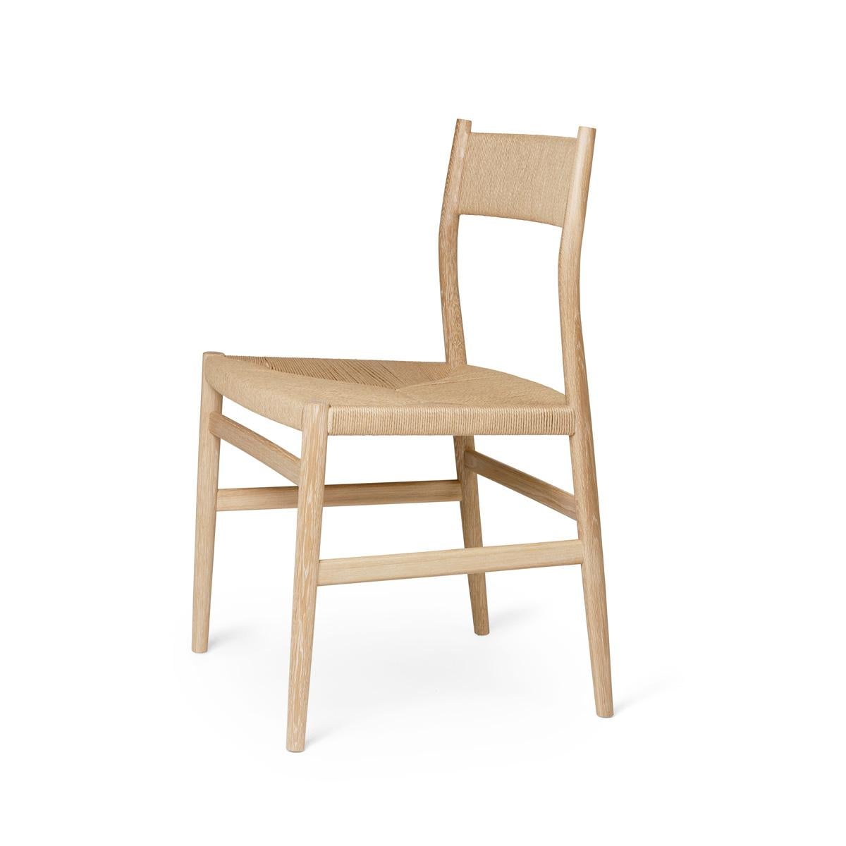 Danese Sedia da pranzo ARV - Oak Oak oliato e corda di carta di David Thulstrup in vendita