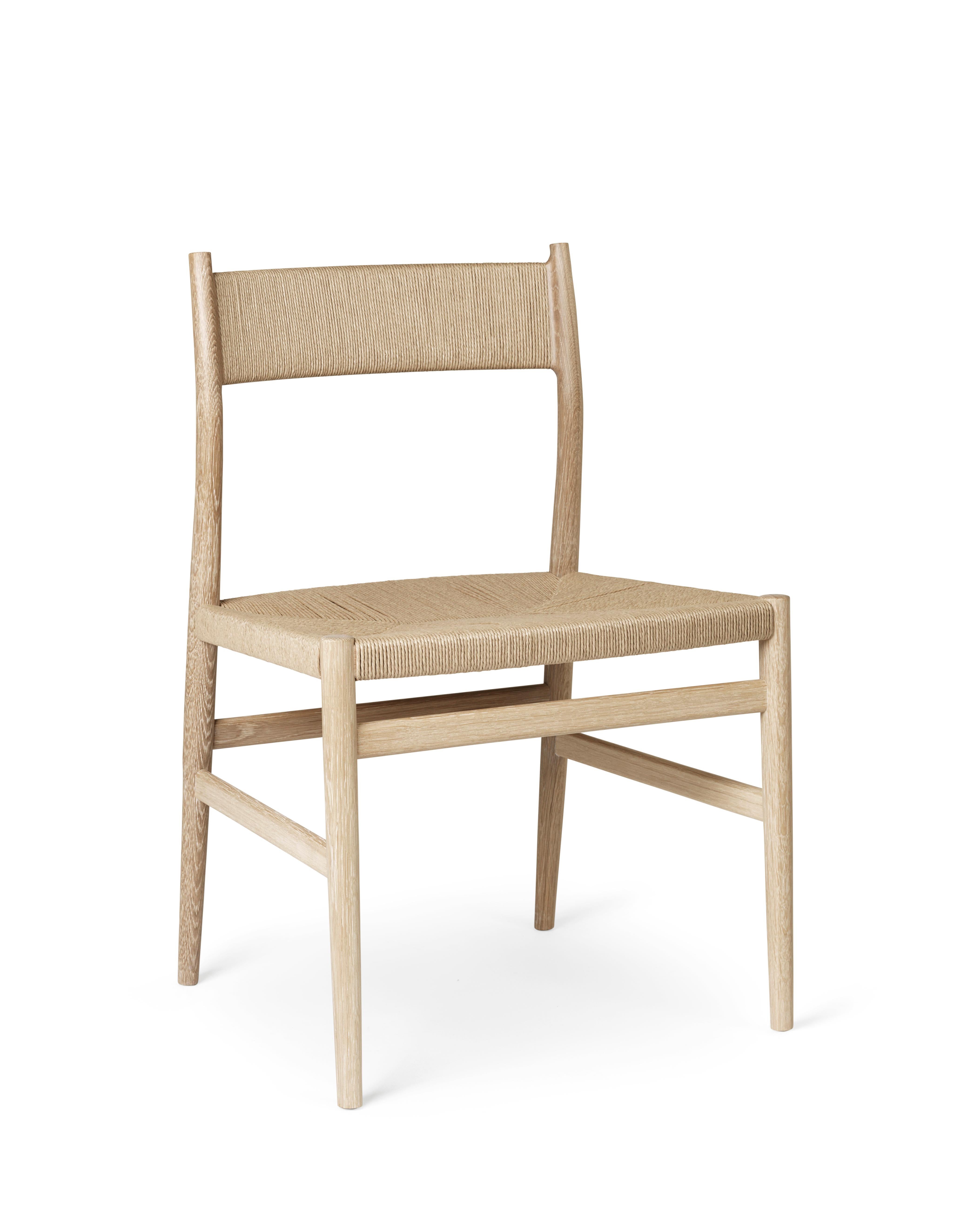 Sedia da pranzo ARV - Oak Oak oliato e corda di carta di David Thulstrup in vendita 1