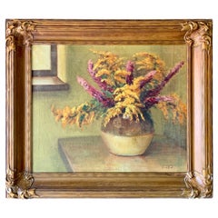 Arva Ford Antique Early American Texas Plein Air Impressionist Oil Painting