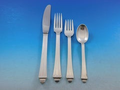 Arvesolv #6 by Hans Hansen Sterling Silver Flatware Set Service Danish 59 Pcs
