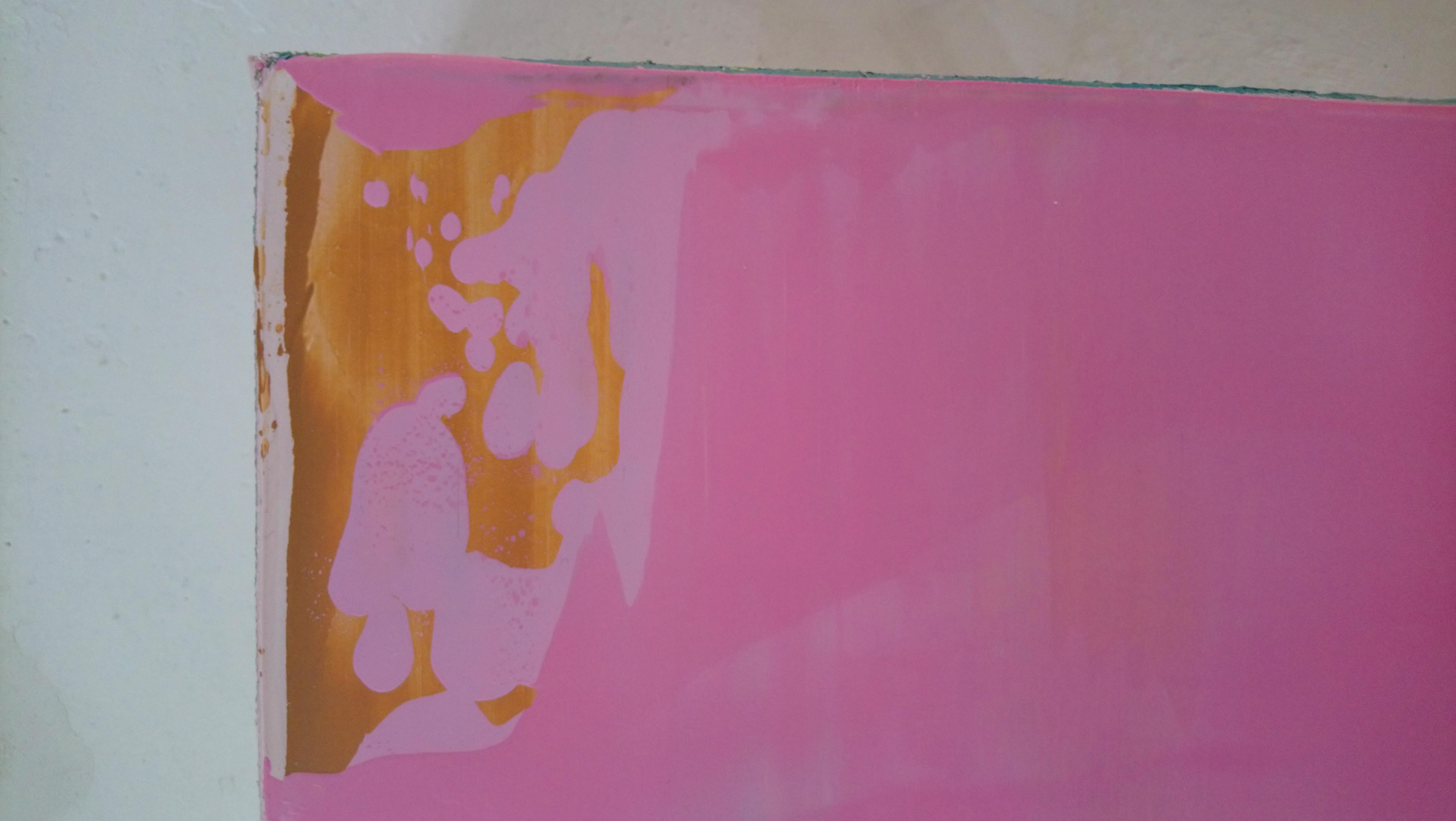 #1176 - Pink Abstract Painting by Arvid Boecker