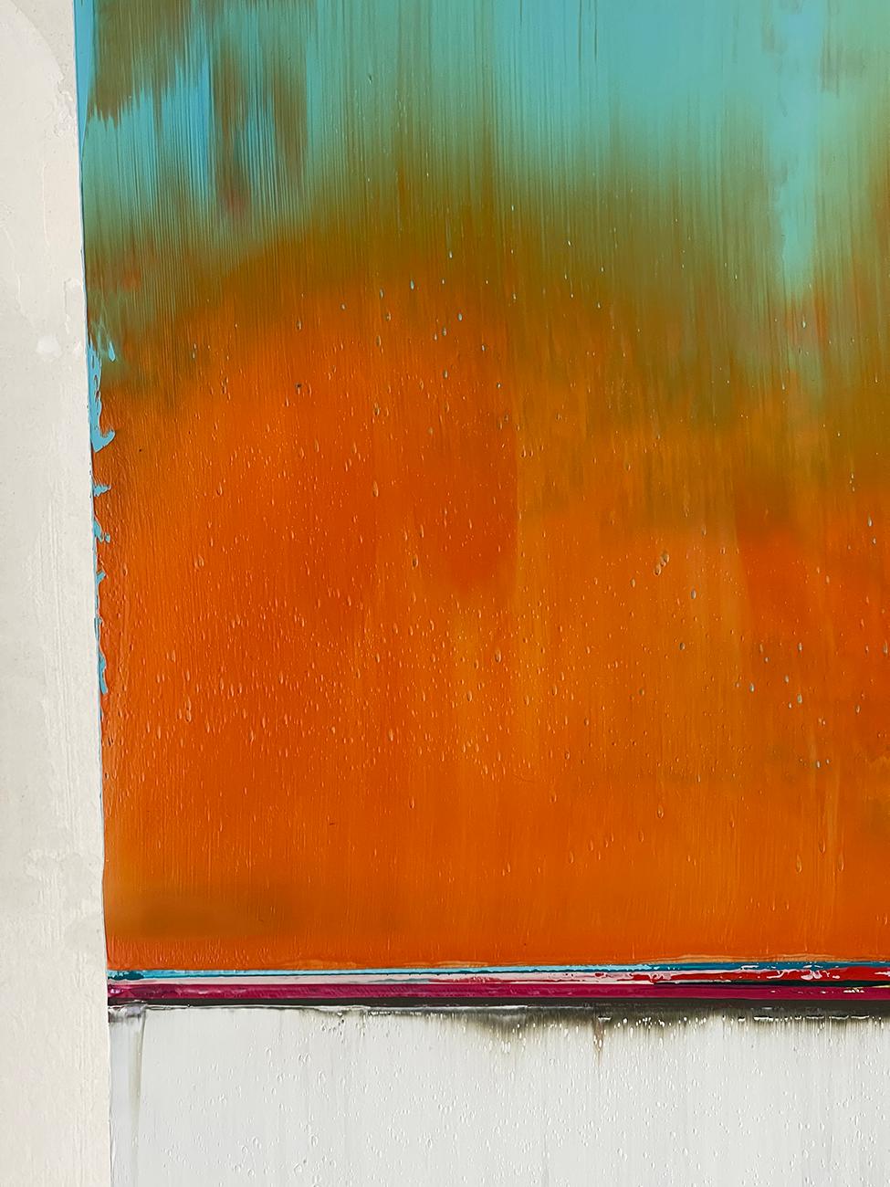#1690 (Pittura astratta)
Olio su tela/legno - Senza cornice.

Boecker inizia ogni nuova opera scrivendo a matita la sua composizione. Ma l'opera in definitiva riguarda i colori e gli strati che si evolveranno sulla superficie nel corso del tempo. An