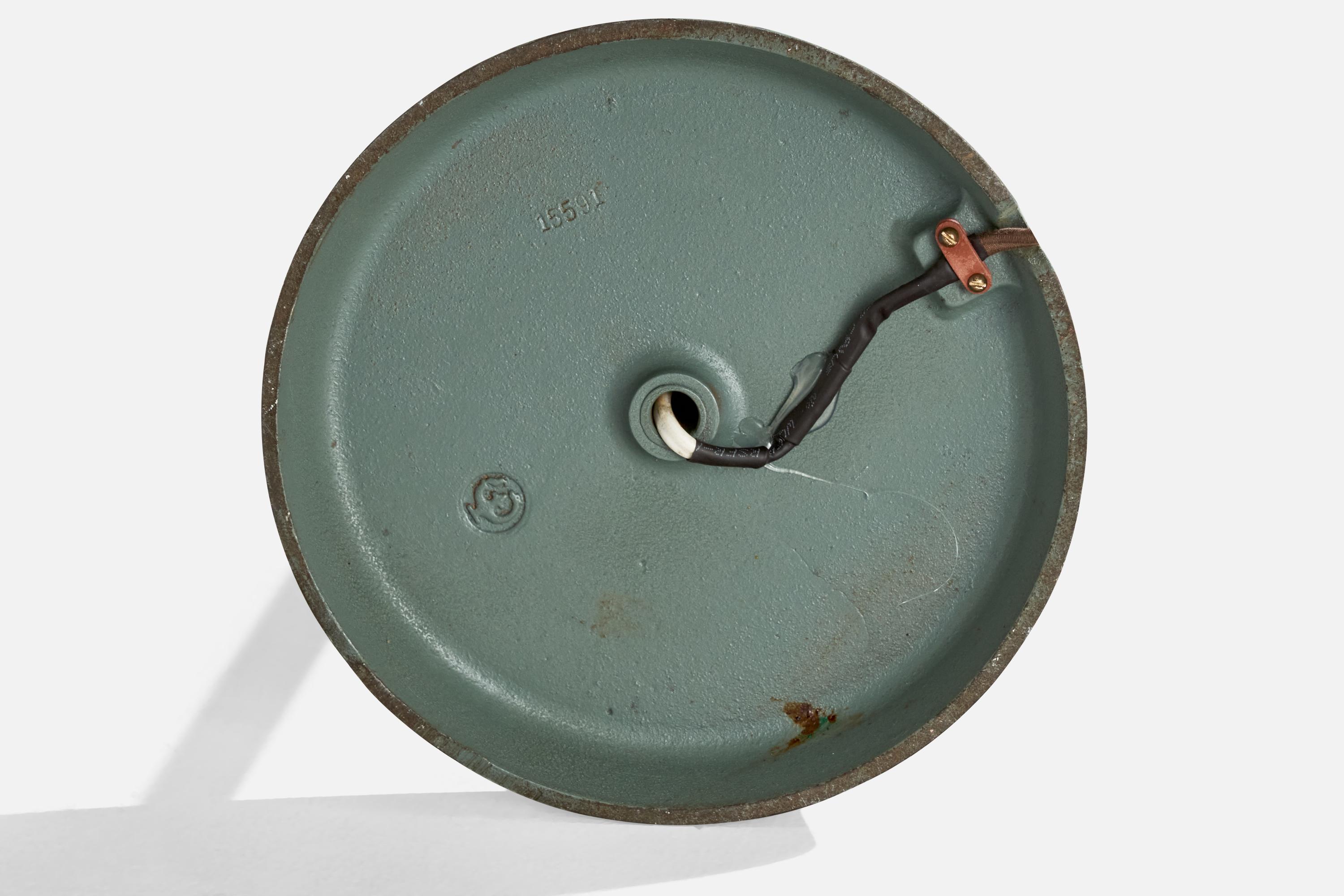 Arvid Böhlmarks Lampfabrik, lampadaire, métal, laiton, fer, Suède, années 1950 en vente 2