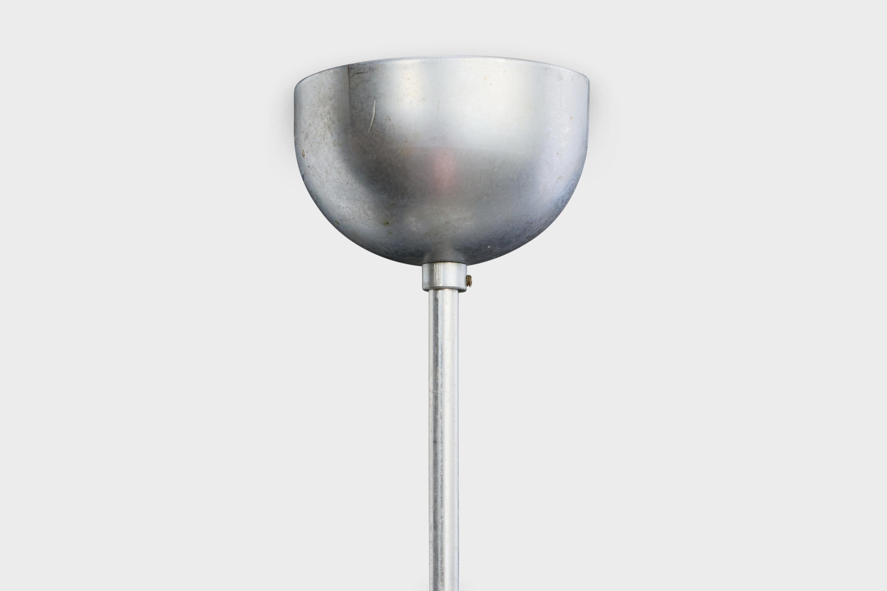 Arvid Böhlmarks Lampfabrik, Lampada a sospensione, Metallo, Vetro, Svezia, anni '30 in vendita 1