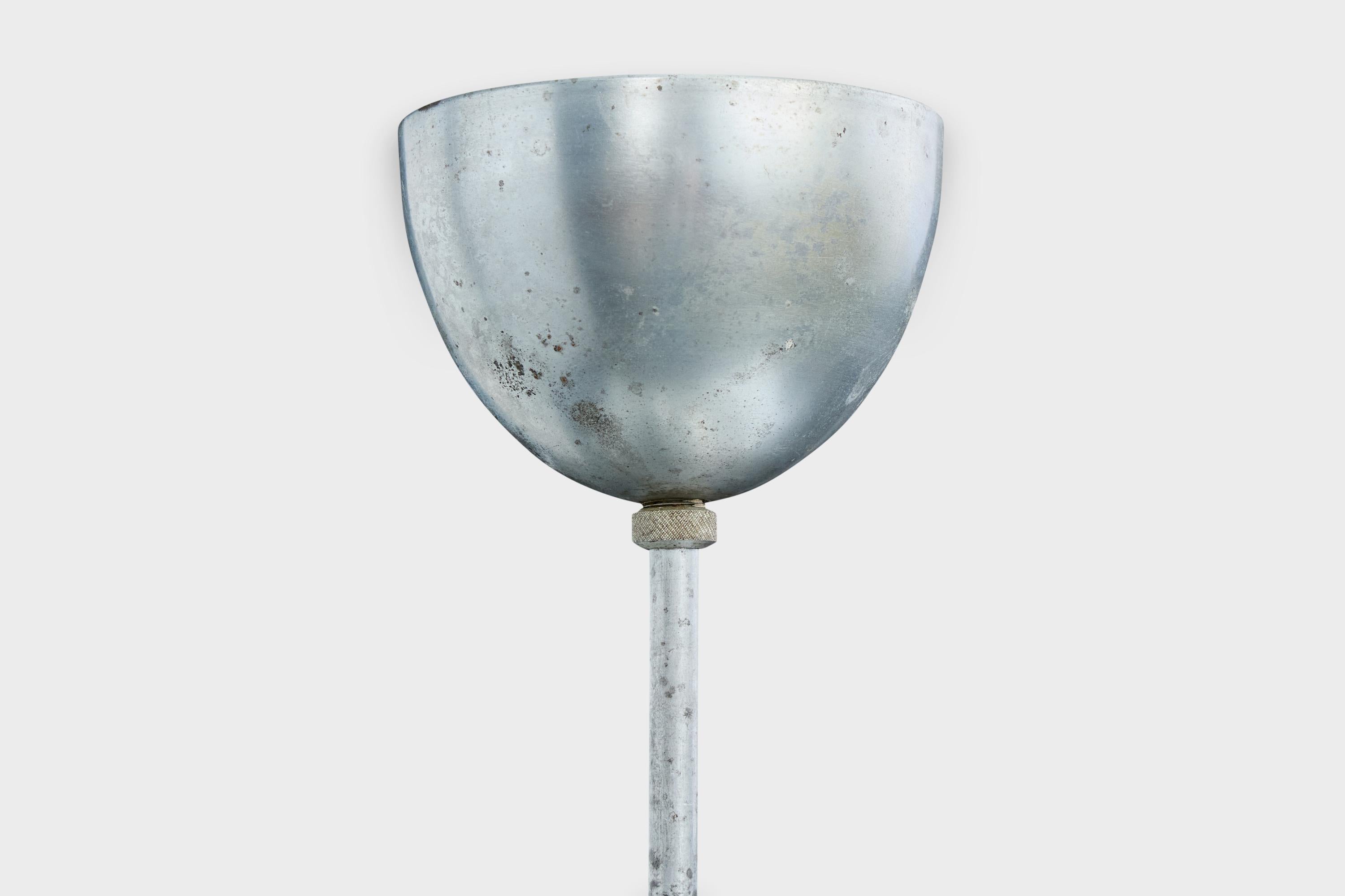 Arvid Böhlmarks Lampfabrik, Lampada a sospensione, Metallo, Vetro, Svezia, anni '30 in vendita 1