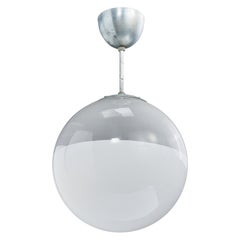 Arvid Böhlmarks Lampfabrik, Pendant Light, Metal, Glass, Sweden, 1930s