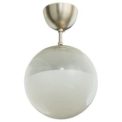 Arvid Böhlmarks Lampfabrik, Pendant Light, Metal, Glass, Sweden, 1930s