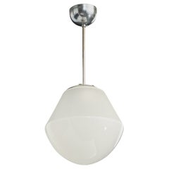 Arvid Böhlmarks Lampfabrik, Pendant Light, Metal, Glass, Sweden, 1930s