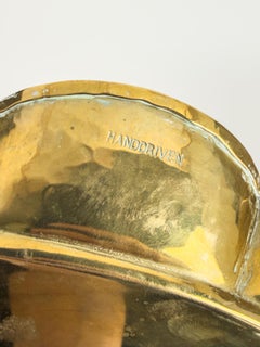 Arvid Johansson for Arvika Konstsmide – Hand-Hammered Brass Tray, Sweden, Mid-20