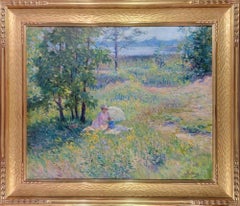 Landscape Painting by Arvid Nyholm, Impressionist, Swedish American, Chicago