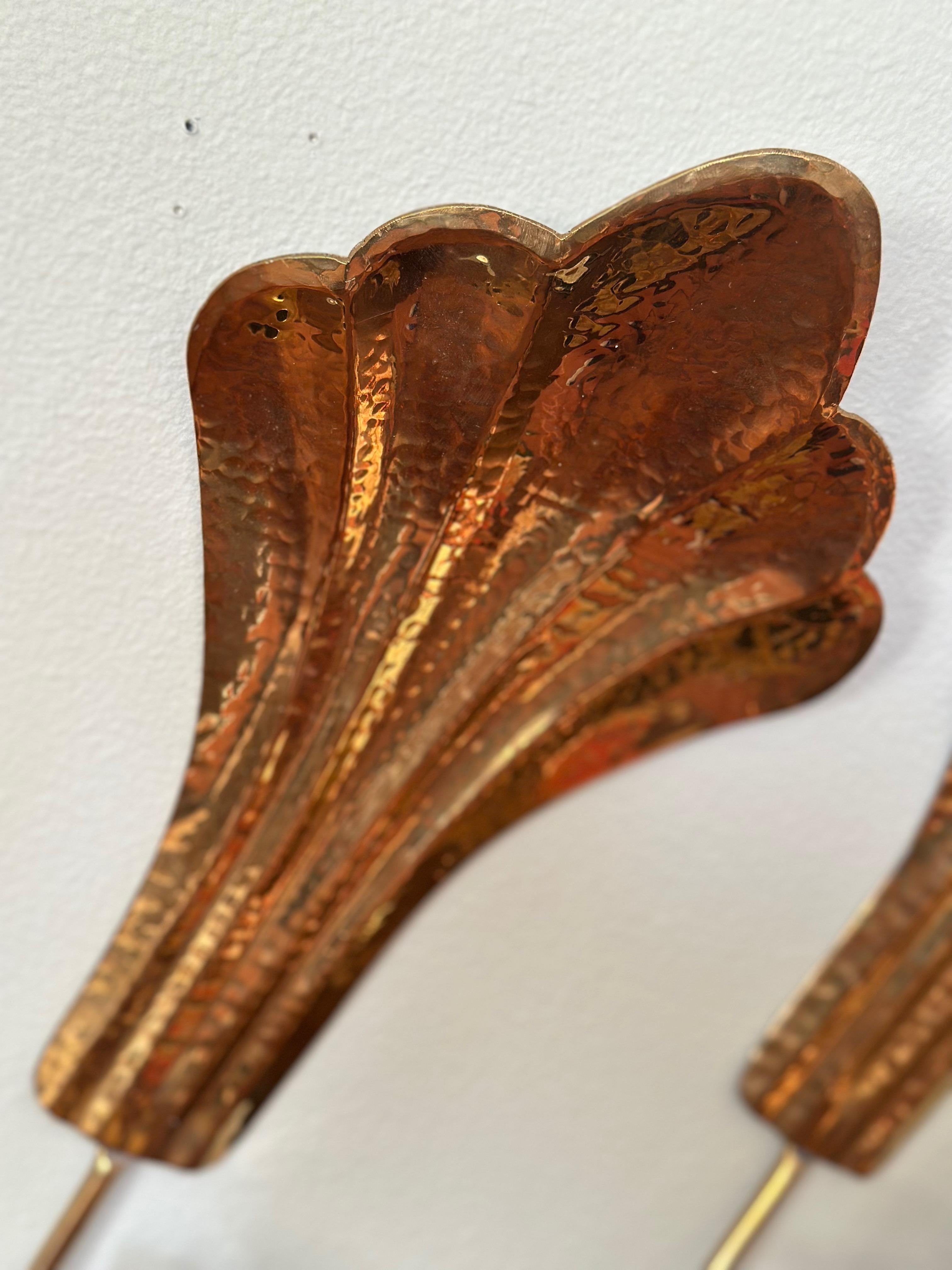 Coppia di candelieri da parete in ottone Arvika, anni '60. in vendita 3