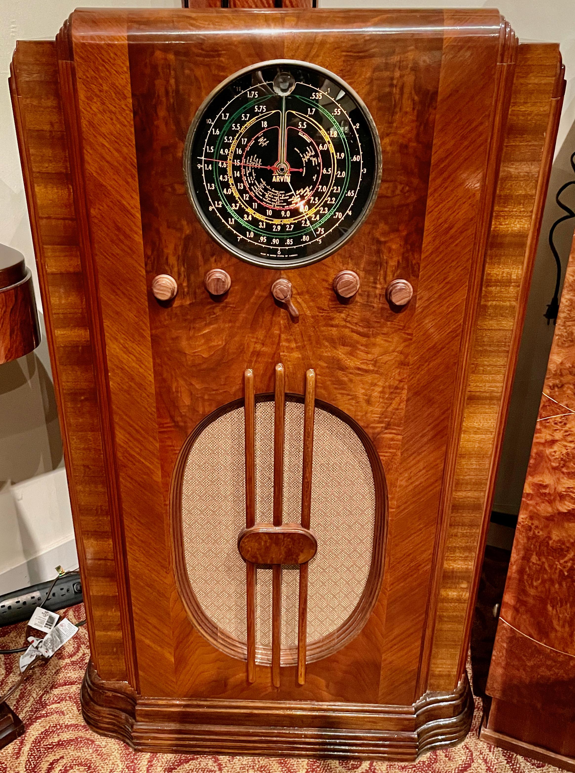 Art Deco Arvin 1937 Rhythm King Restored Radio 1127 Bluetooth