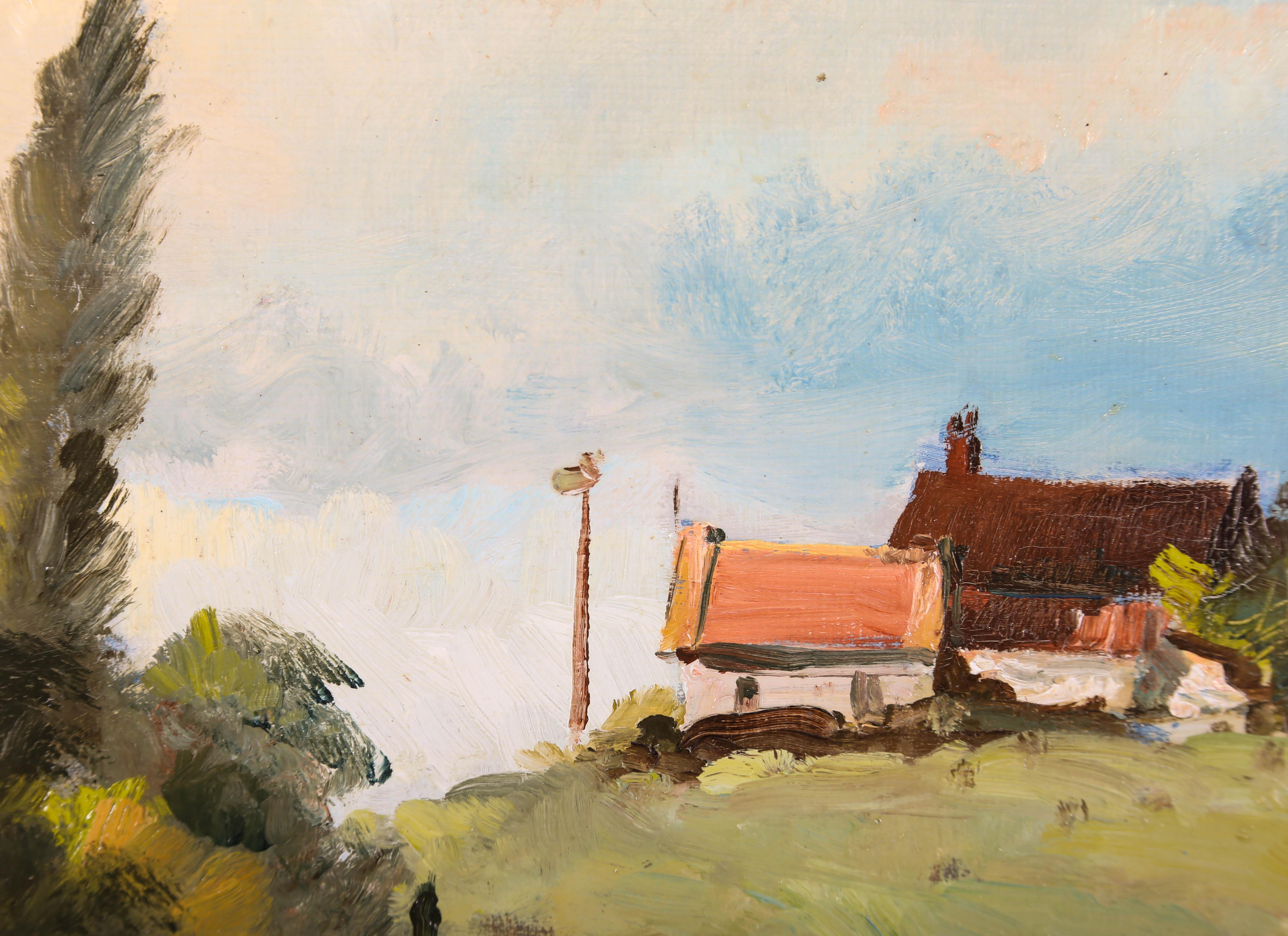 Arvind Limaye - 20th Century Oil, The Country Lane For Sale 3