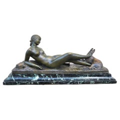 Ary Bitter, Chloé, Signed Bronze, Art Deco, XXth Century