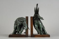 Pair of bookends with Elephants