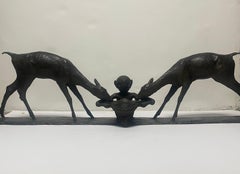 Deux cerfs et un faune