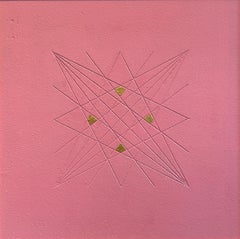 "Geometria sacra dell'Acquario" - Tempera all'uovo e oro su legno inciso - 40x40cm