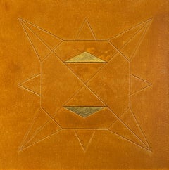 "Geometria sacra di Piscis" - Tempera all'uovo e oro su legno inciso - 40x40cm