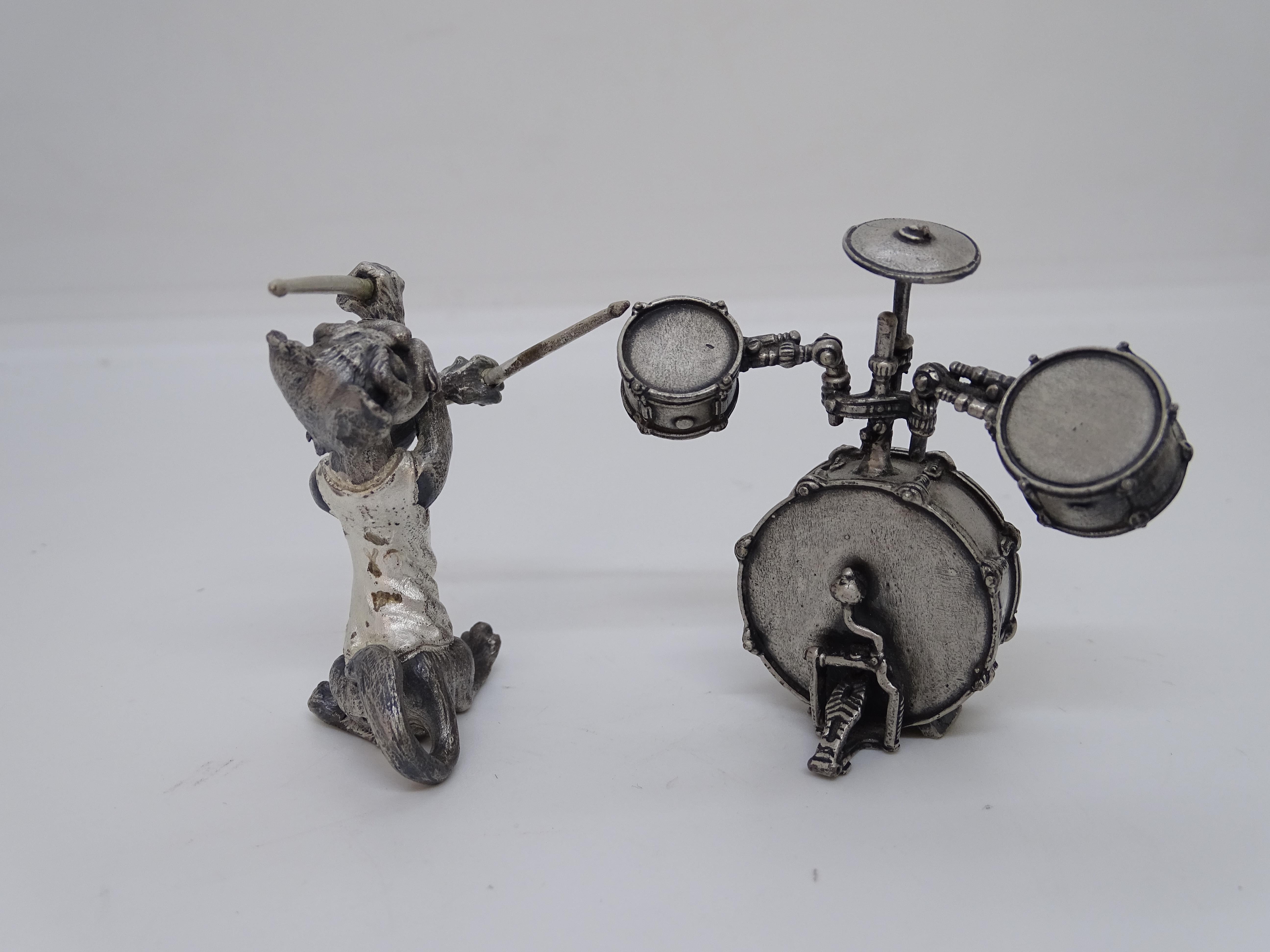 Groupe sculptural de chats musicaux Groupe de chats musicaux, acier, Espagne Aryentis en vente 8