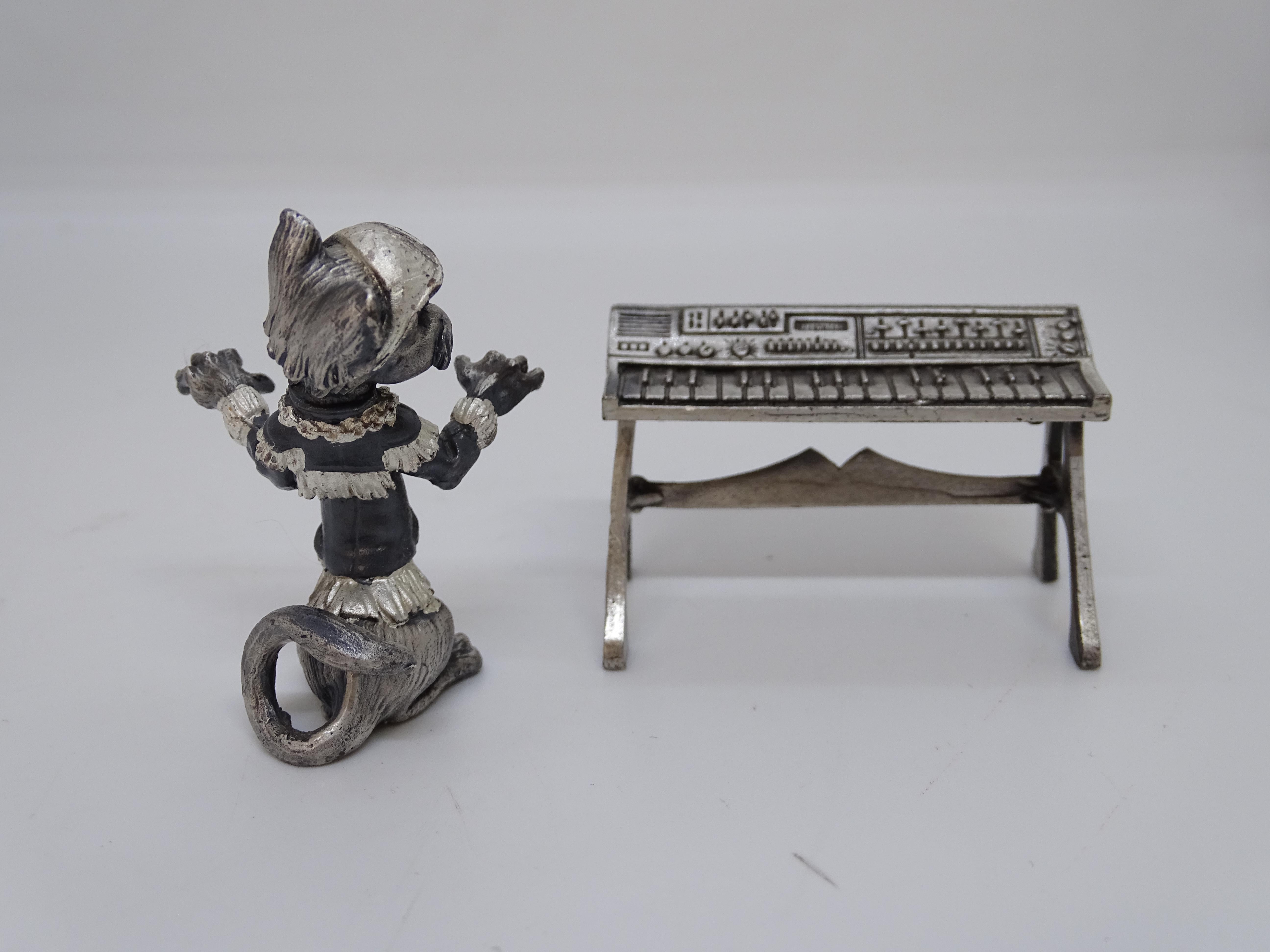 Groupe sculptural de chats musicaux Groupe de chats musicaux, acier, Espagne Aryentis en vente 3