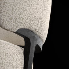 Aryna Armchair  Solid Wood Chocolate Oak & Premium Fabrics